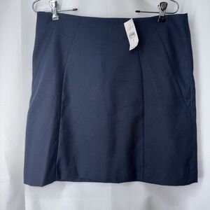 Ann Taylor‎ Loft Tweed Pencil Skirt Navy Blue Size 8